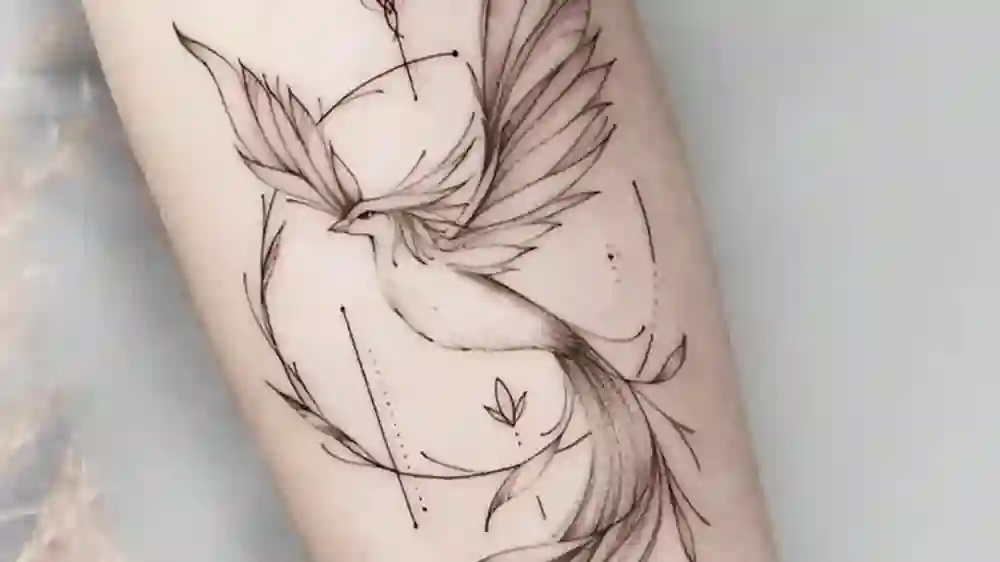 Feminine Rebirth Phoenix Tattoo